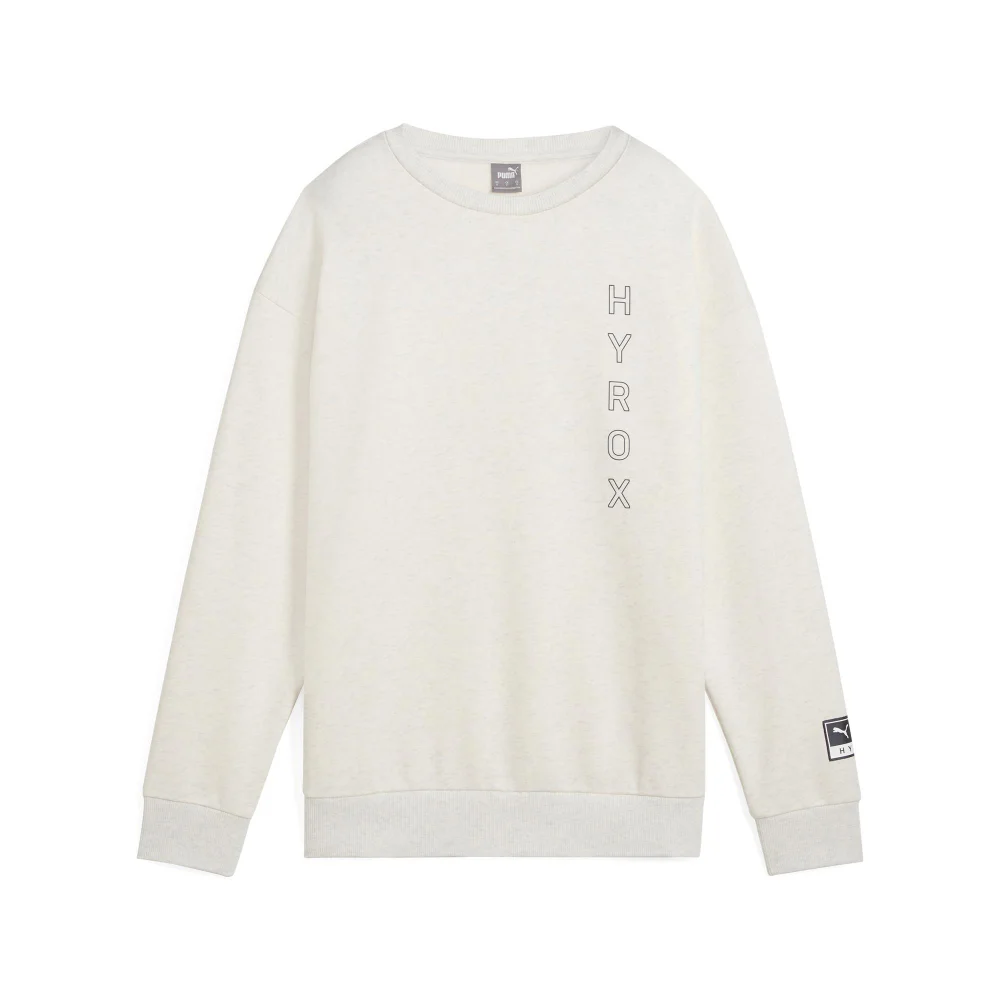 HYROX x PUMA Graphic Crew FL - White - S Image 1