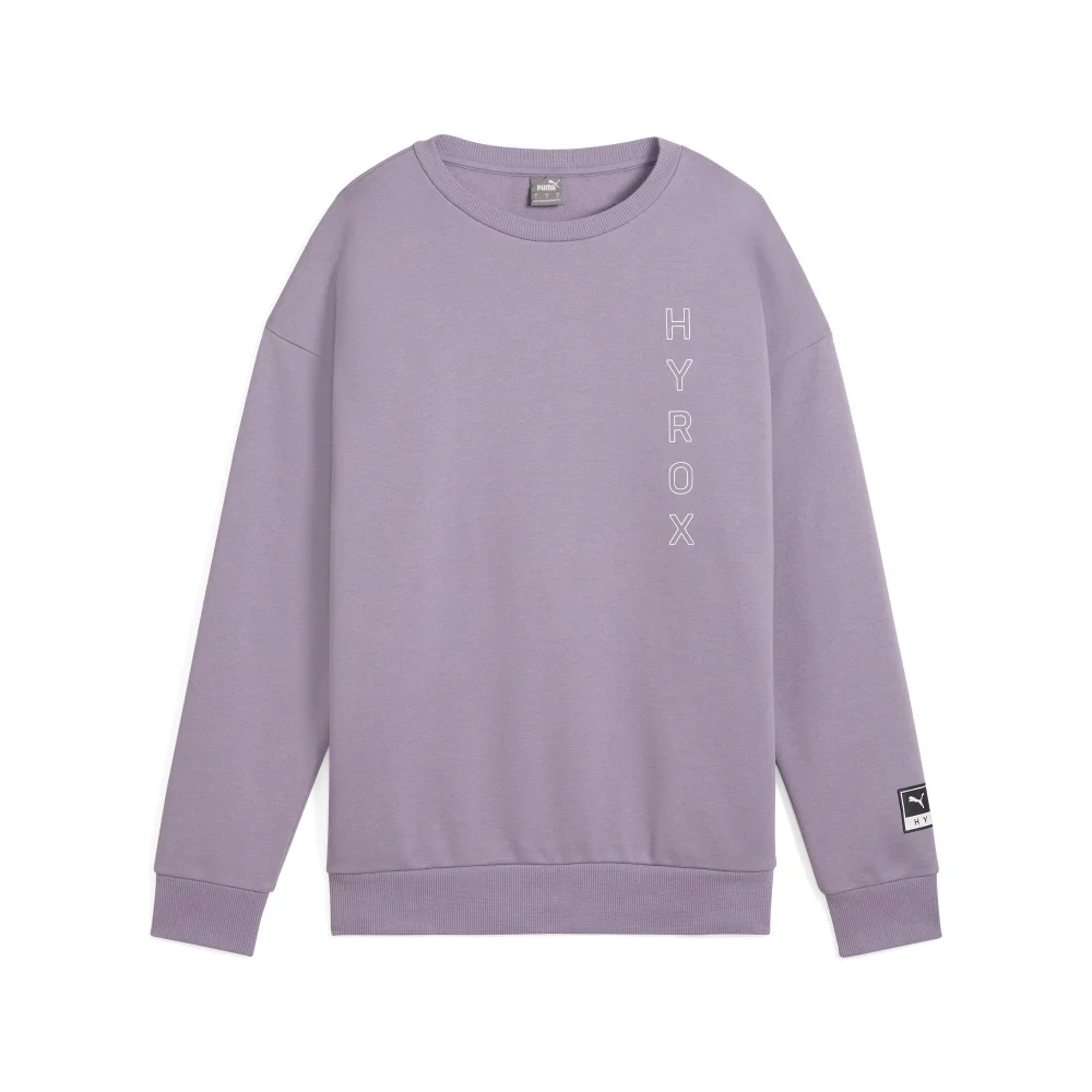 HYROX x PUMA Graphic Crew FL - Purple - S Image 1