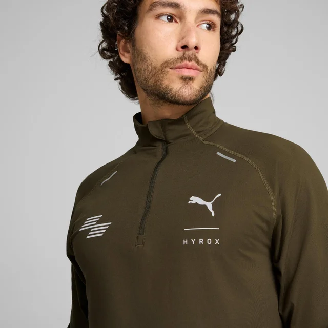 HYROX x PUMA Run Cloudspun 1/4 Zip - Green