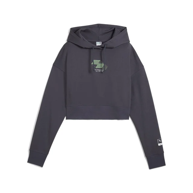 HYROX x PUMA Cropped Hoodie - Grey