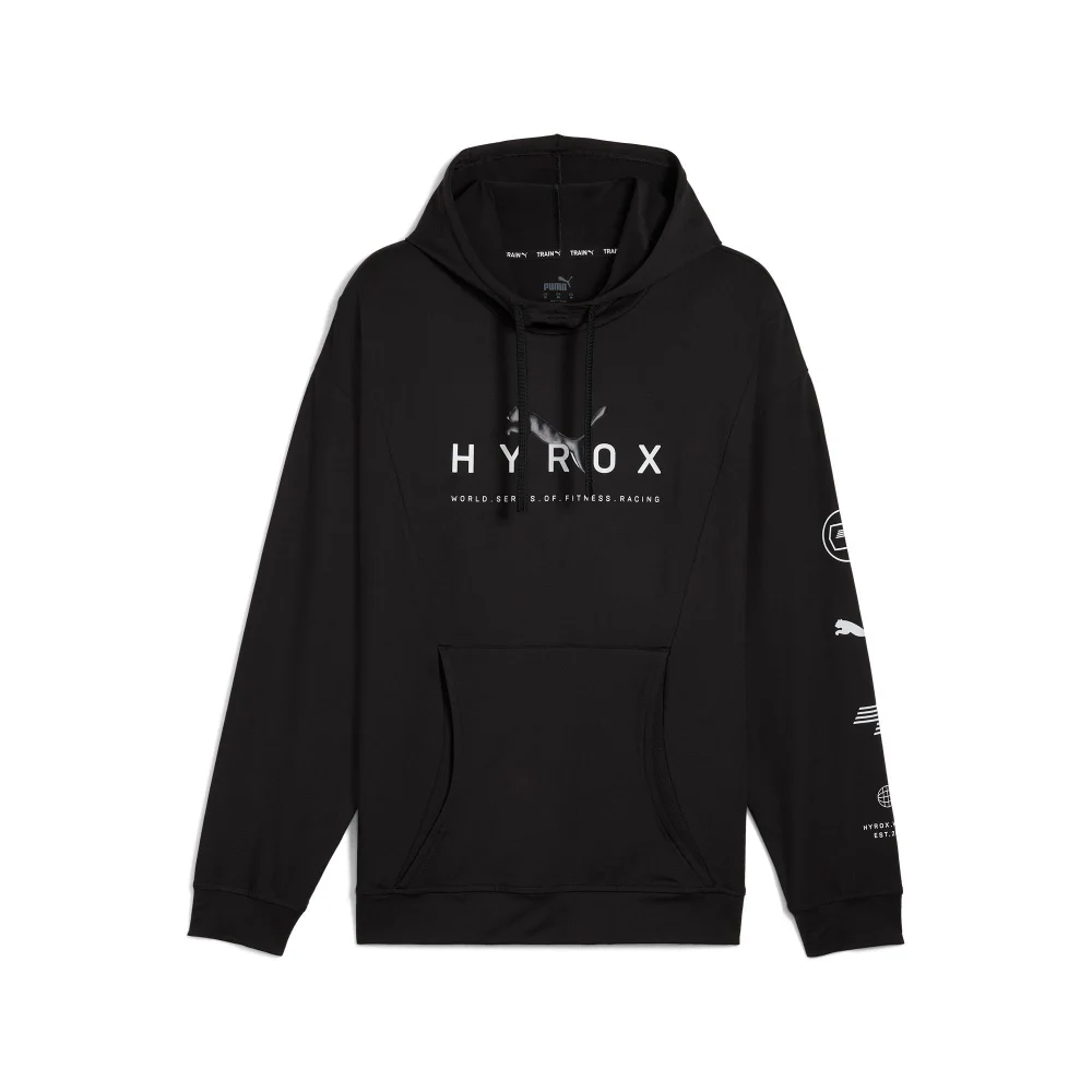 HYROX x PUMA Mens Studio Cloudspun Hoodie - Black - XL Image 1