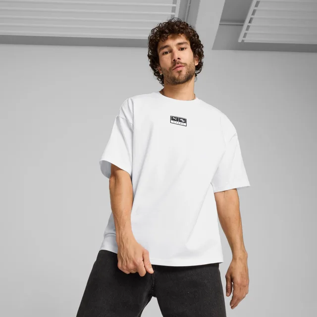 HYROX x PUMA Oversized Graphic Tee - White