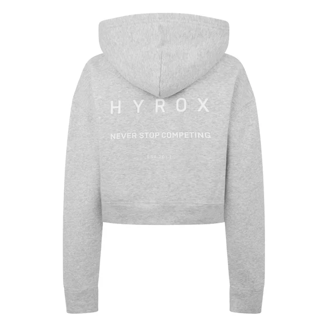 PUMA x HYROX World Cropped Hoodie Womens - Grey