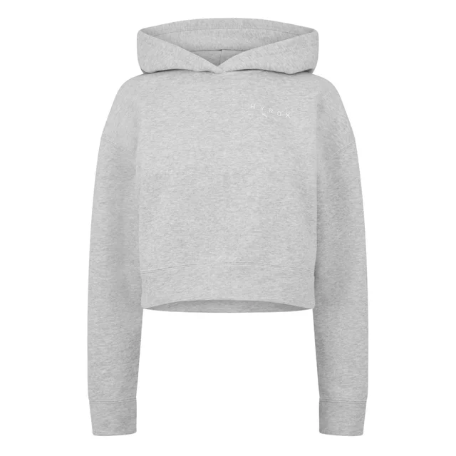 PUMA x HYROX World Cropped Hoodie Womens - Grey