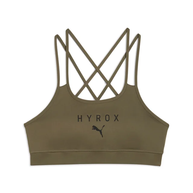 Womens PUMA x HYROX MOVE STRAPPY BRA - Green