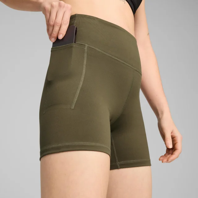 Womens PUMA x HYROX Cloudspun 3" Short Tight - Green