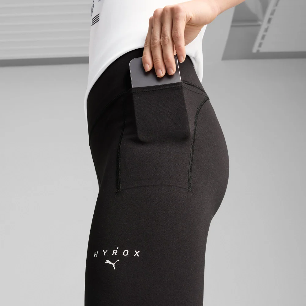 Womens PUMA x HYROX Cloudspun Full Tight - Black - S Image 1