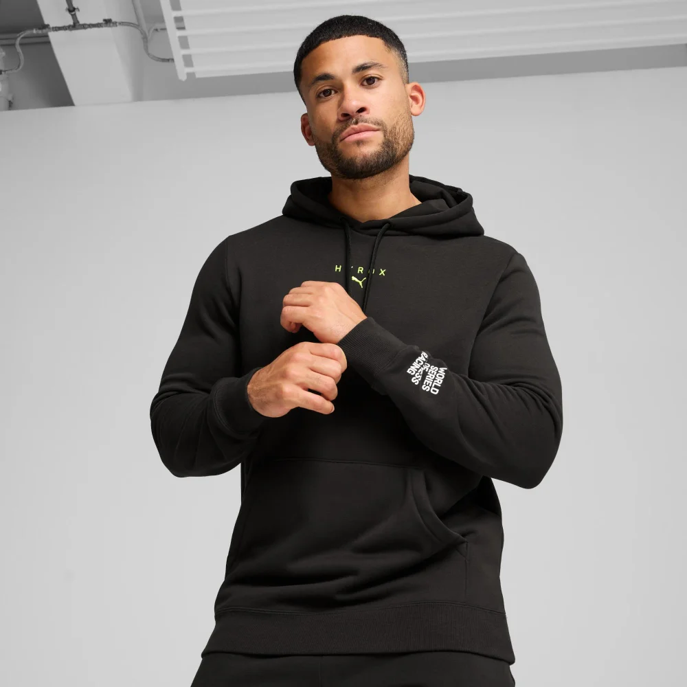 Mens PUMA x HYROX Heavyweight Hoodie - Black - S Image 1