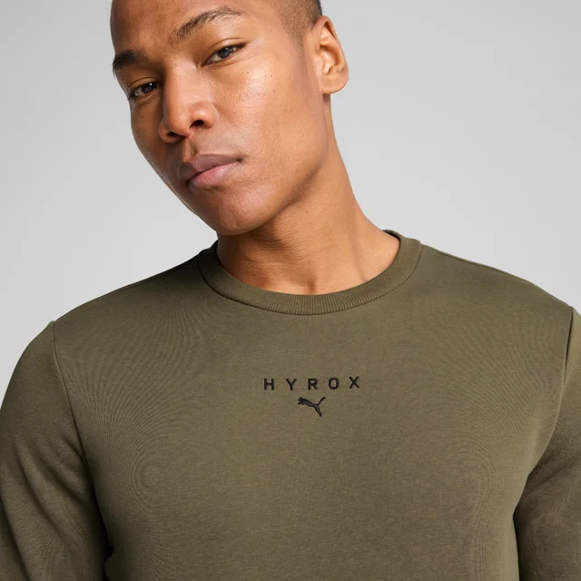 Mens PUMA x HYROX Heavyweight Crew - Green