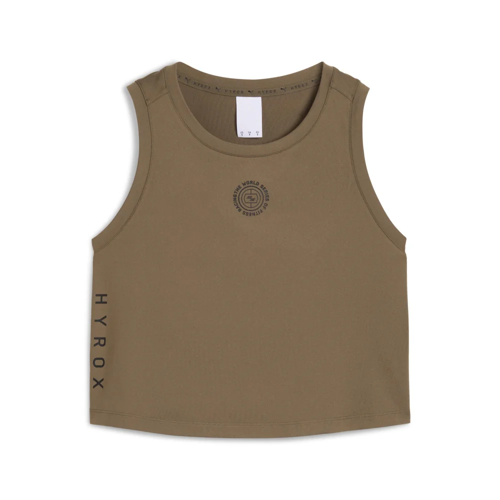 Womens PUMA x HYROX Cloudspun Sleevless - Green - S Image 1