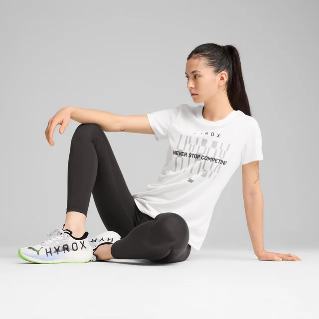 Womens PUMA x HYROX TAD TEE - White