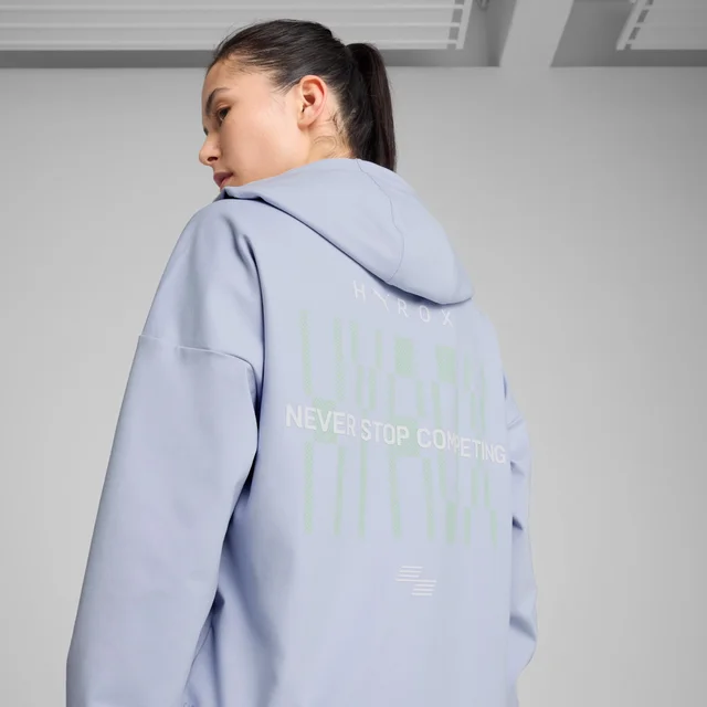 Womens PUMA x HYROX Cloudspun Hoodie - Blue