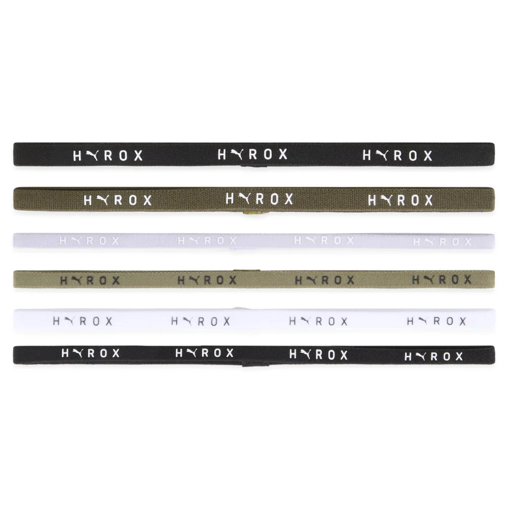 PUMA x HYROX Hairbands (6pcs) - Black Image 1