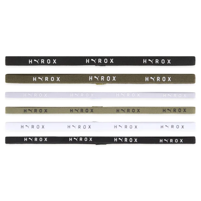 PUMA x HYROX Hairbands (6pcs) - Black