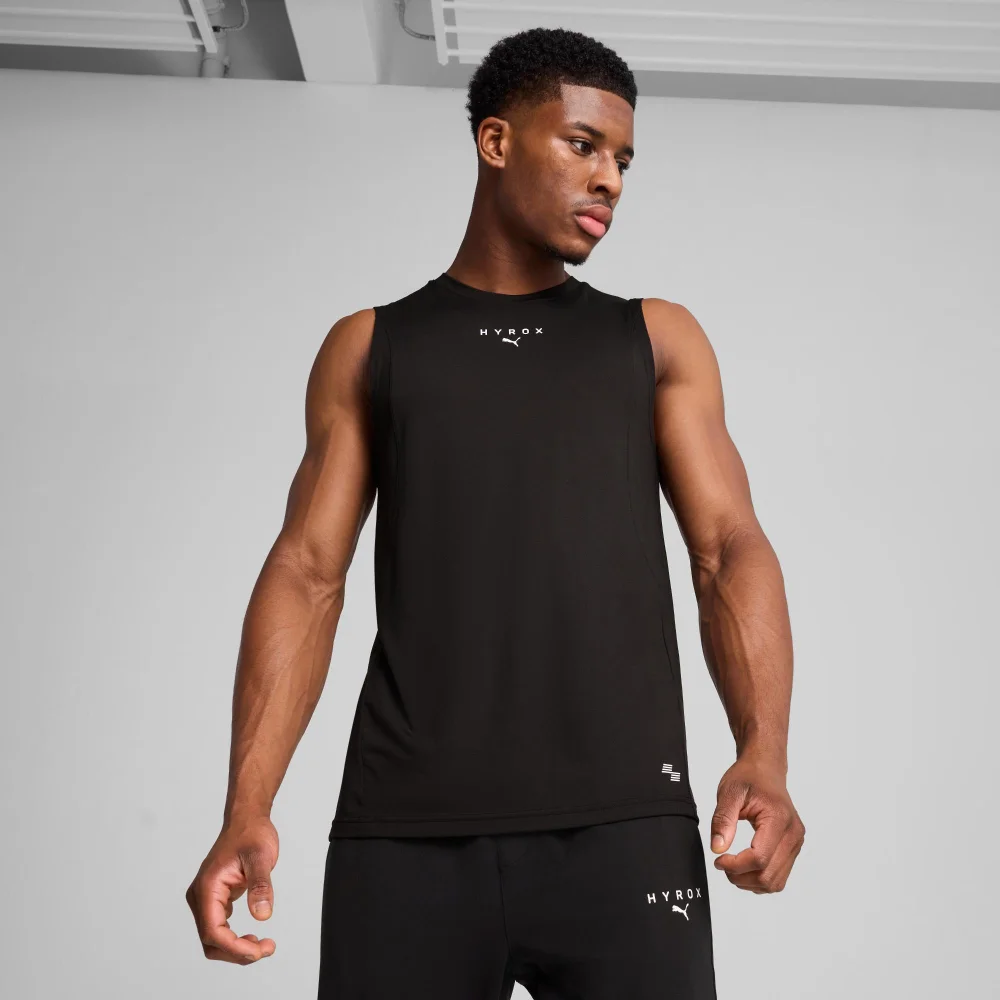 Mens PUMA x HYROX Cloudspun Tank - Black - S Image 1