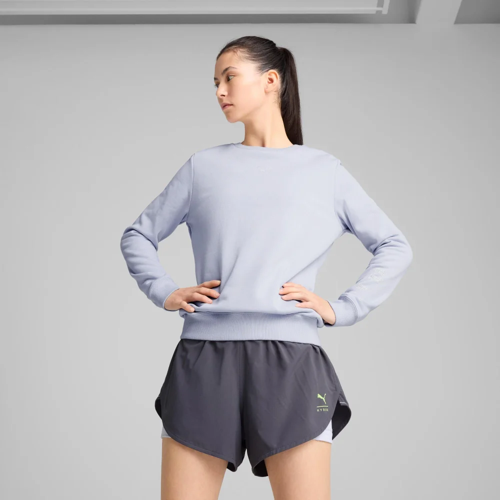 Womens PUMA x HYROX Crewneck - Blue - S Image 1