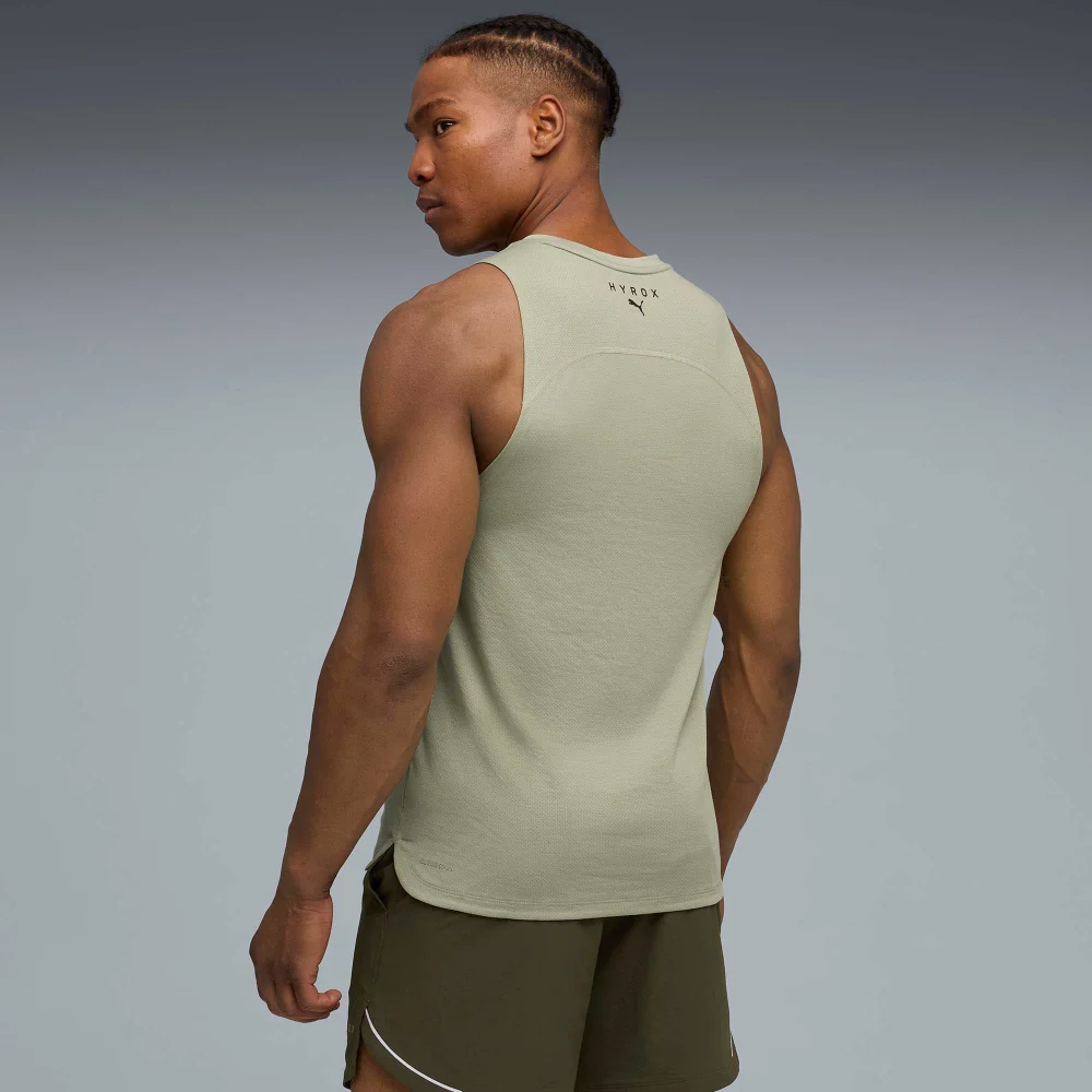 Mens PUMA x HYROX CLOUDSPUN THERMOADAPT TANK - Green - S Image 1