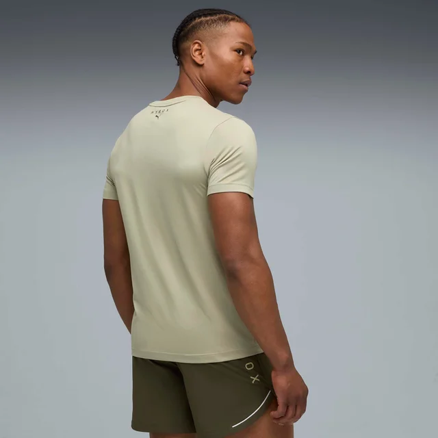Mens PUMA x HYROX POLY GRAPHIC TEE - Green