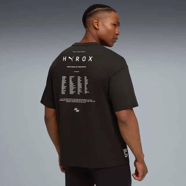 Mens PUMA x HYROX LIFESTYLE TEE - Black