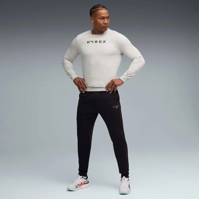 Mens PUMA x HYROX HEAVYWEIGHT CREWNECK - Grey