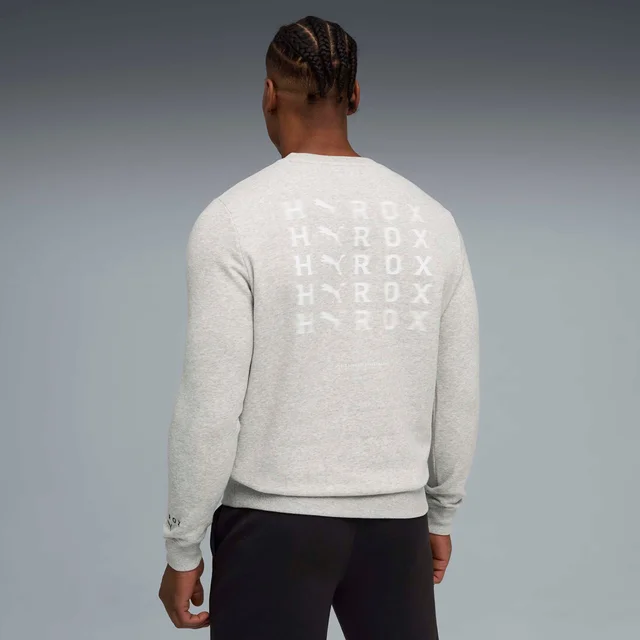Mens PUMA x HYROX HEAVYWEIGHT CREWNECK - Grey