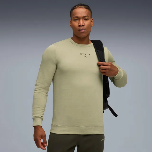 PUMA X HYROX Mens HEAVYWEIGHT CREW - Green