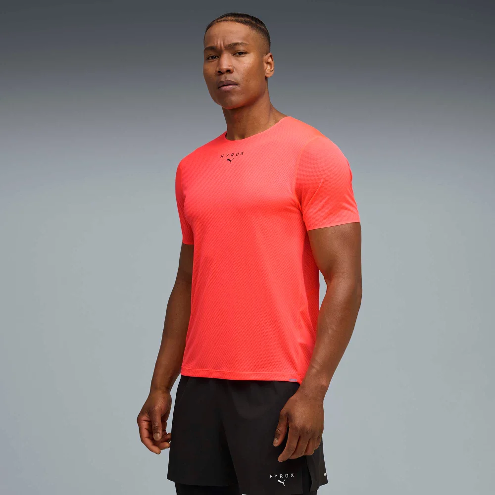 Mens PUMA x HYROX ULTRASPUN TEE - Red - M Image 1