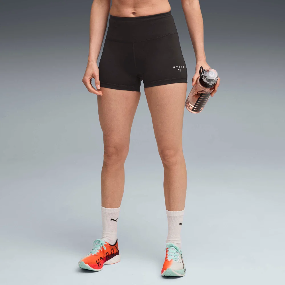 Womens PUMA x HYROX TAD ESS SHORT TIGHT - Black - S Image 1