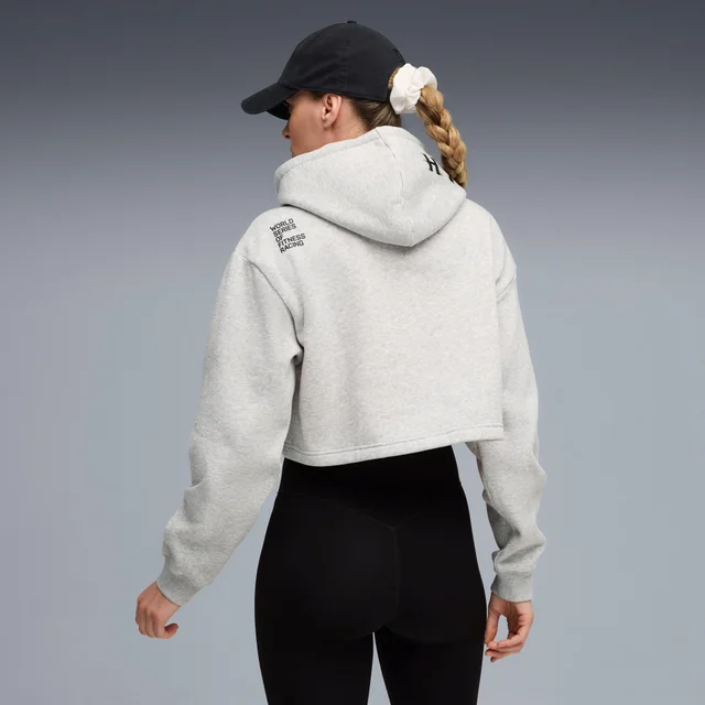 Womens PUMA x HYROX HEAVYWEIGHT HOODIE - Grey