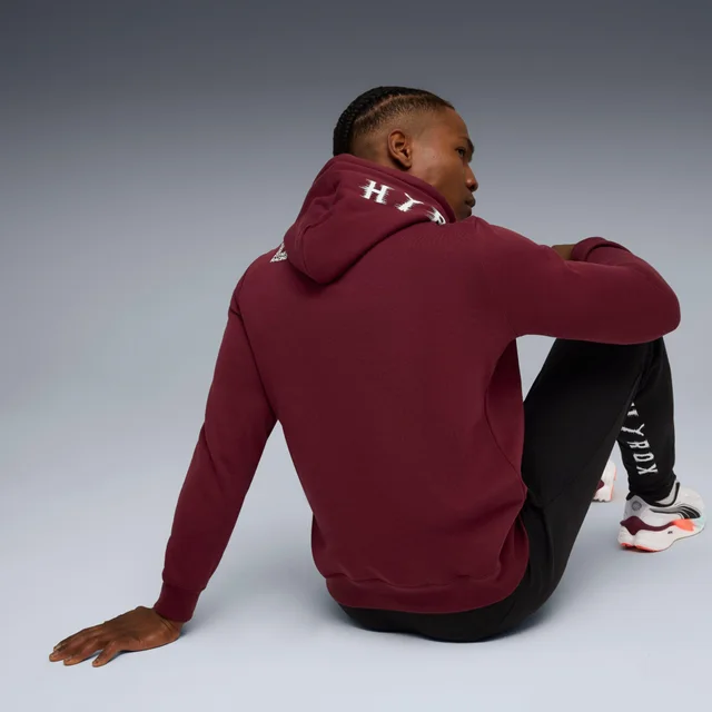 Mens PUMA x HYROX HEAVYWEIGHT HOODIE - Red