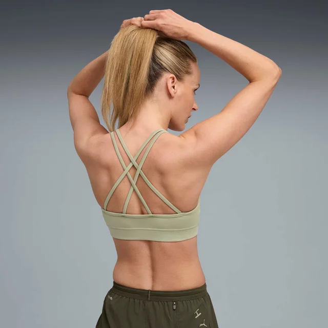 Womens PUMA x HYROX MOVE STRAPPY BRA - Green