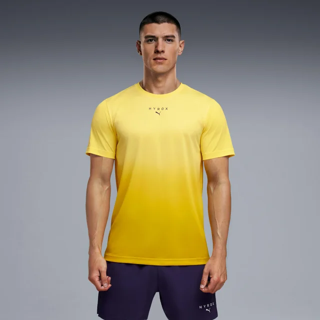 MEN'S POLY GRAPHIC TEE - yellow