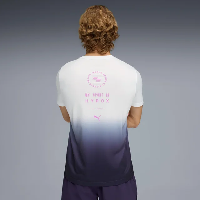 MEN'S POLY GRAPHIC TEE - white
