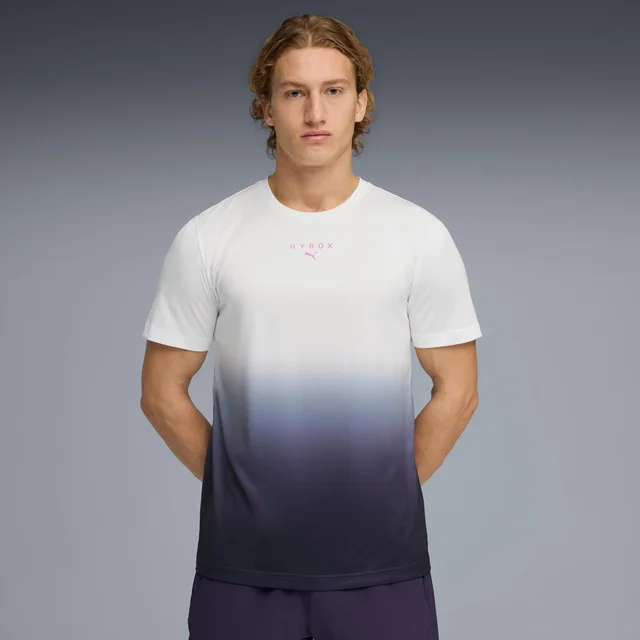 MEN'S POLY GRAPHIC TEE - white