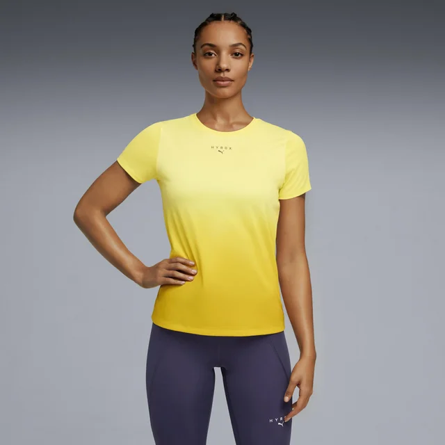 WOMEN'S POLY GRAPHIC TEE - yellow