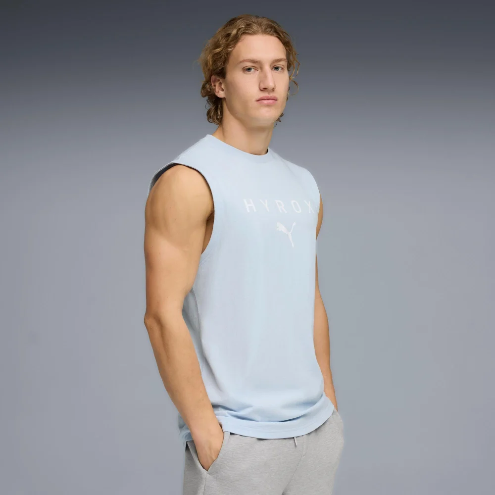 UNISEX CUTOFF TANK - light blue - XL Image 1