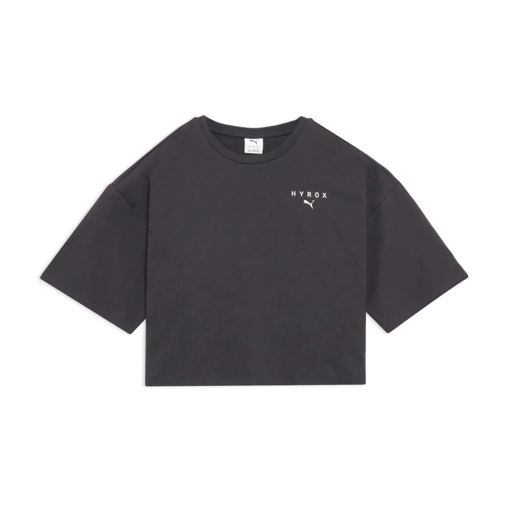 WOMEN'S WORLD CROPPED TEE - dark grey - S Image 1