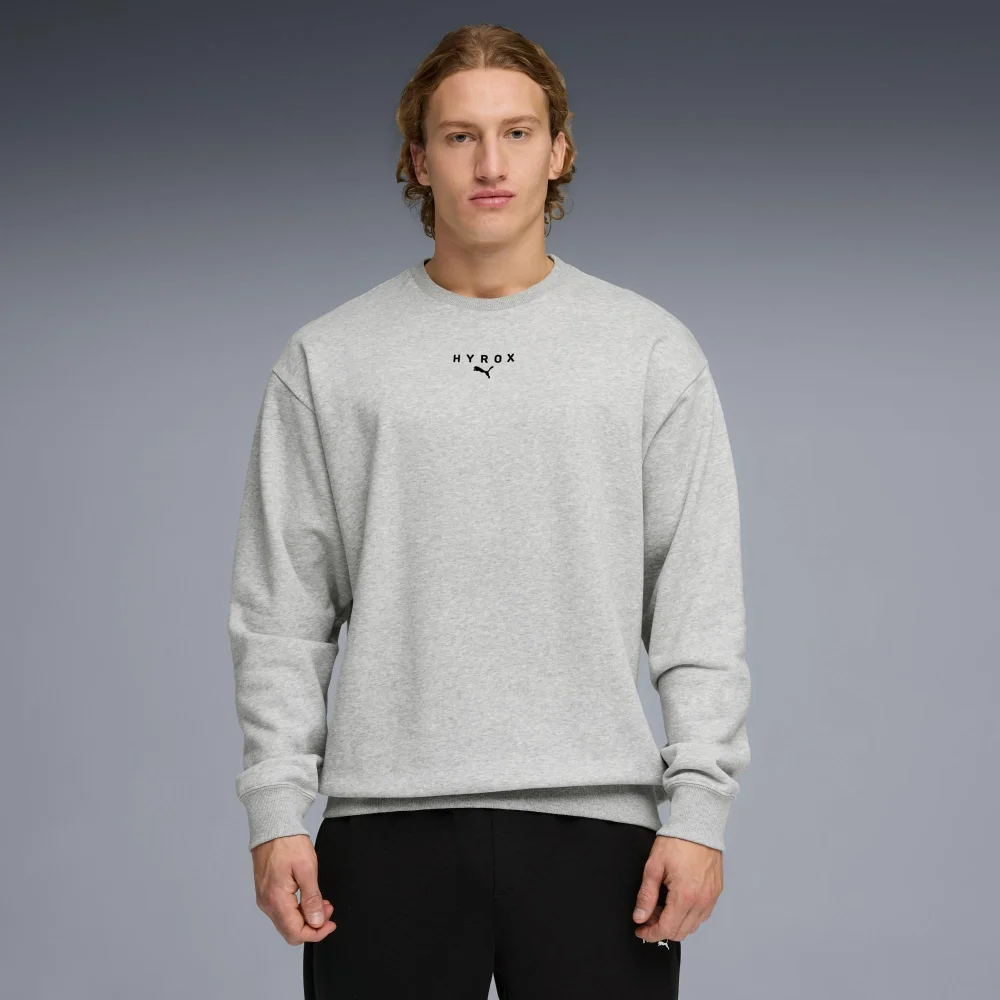MEN'S HEAVYWEIGHT GRAPHIC CREWNECK - grey - S Image 1
