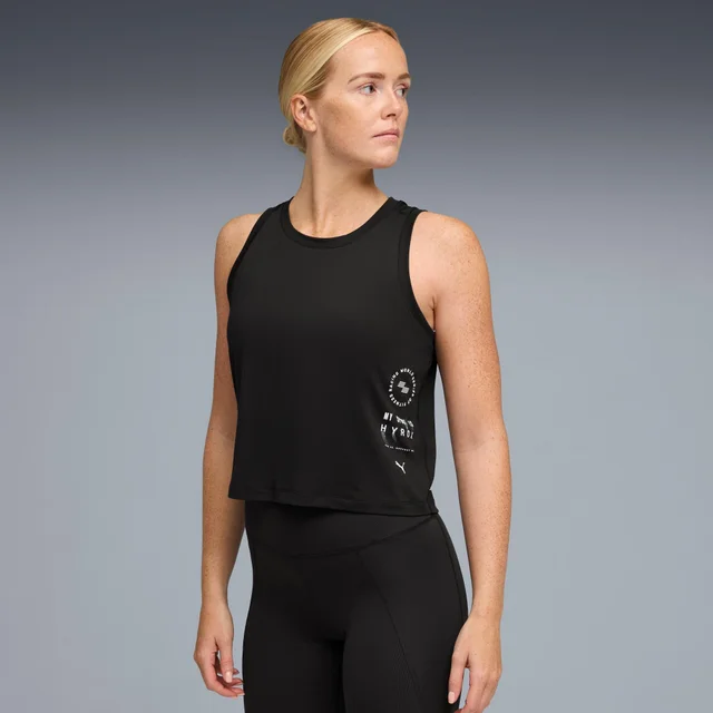 WOMEN'S CLOUDSPUN THERMOADAPT CROP TANK - black