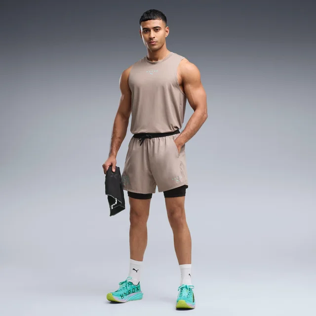 MEN'S 2in1 PWRMODE SHORT - grey