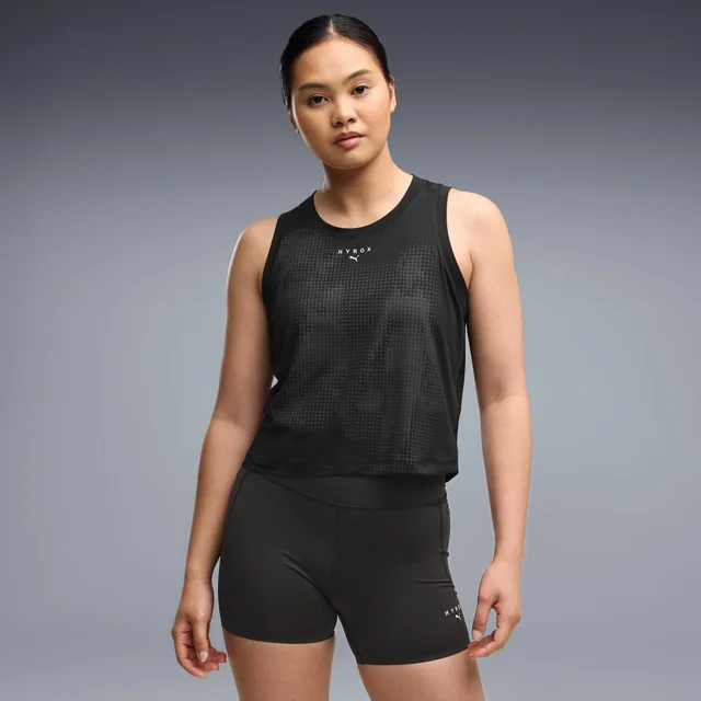 WOMEN'S CLOUDSPUN THERMOADAPT CROP TANK - black