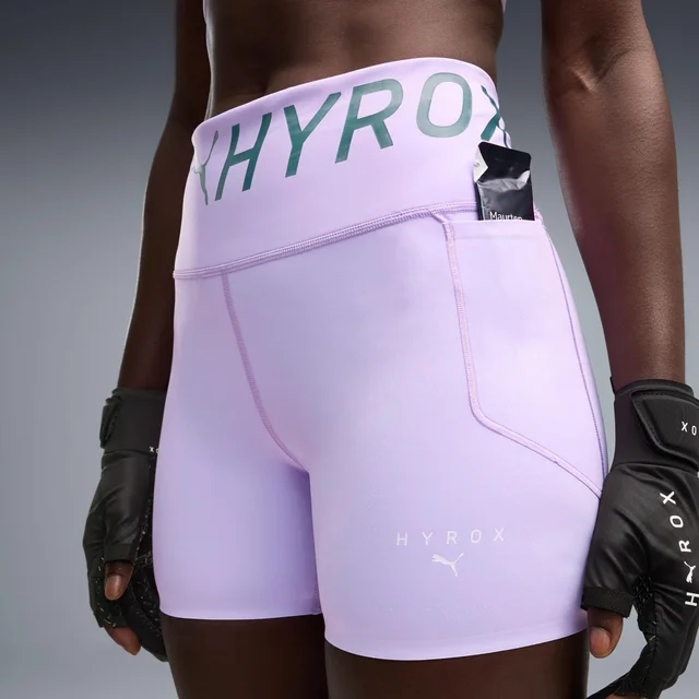 WOMEN'S PWRMODE 4" SHORT TIGHT - purple