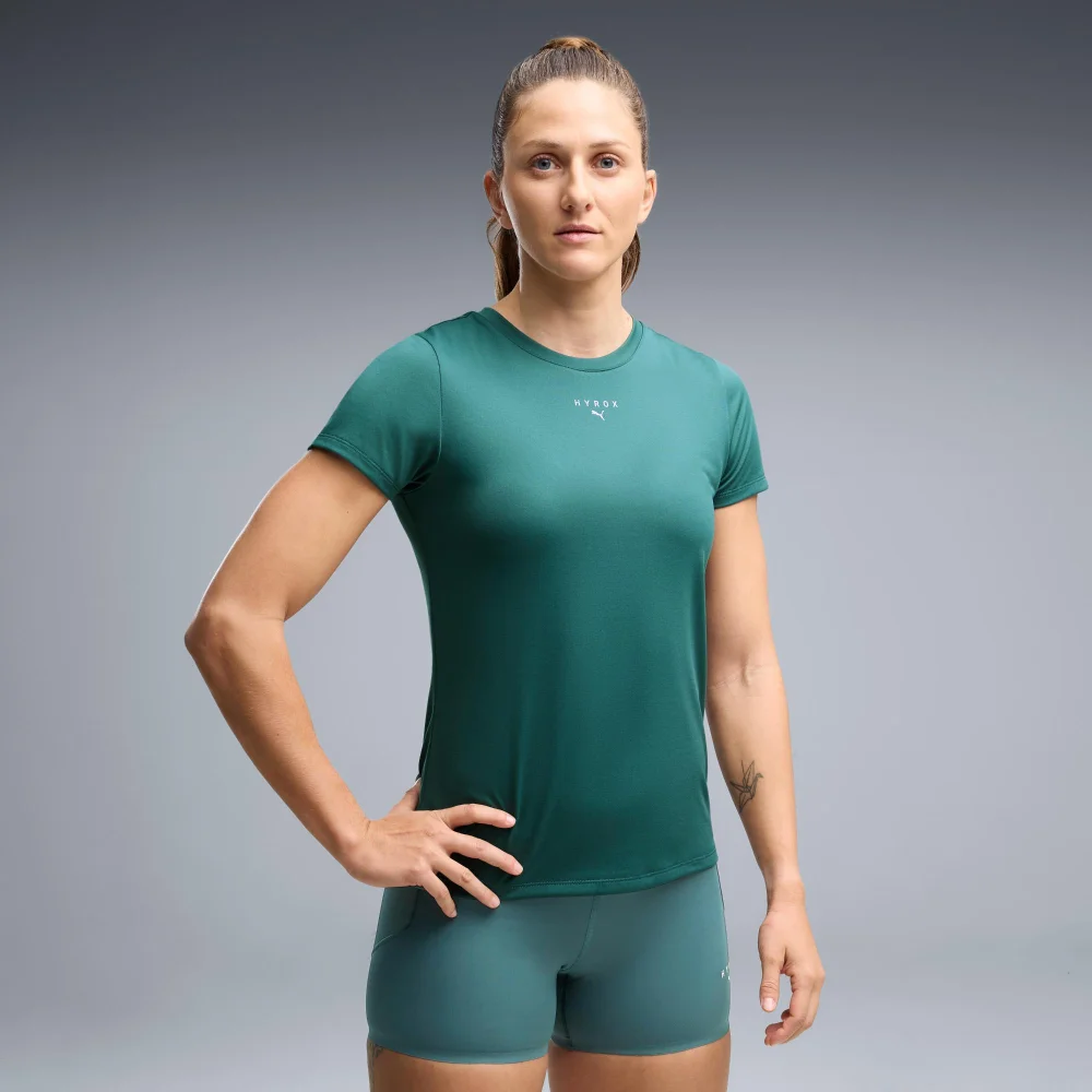 WOMEN'S POLY GRAPHIC TEE - green - XS Image 1