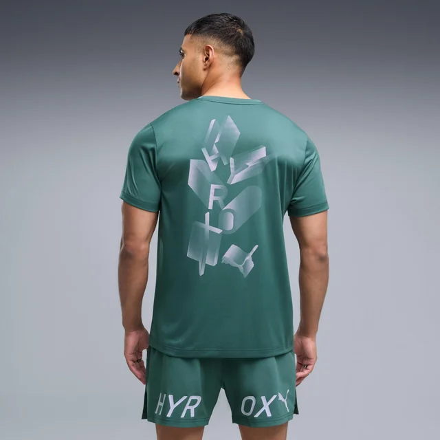 MEN'S POLY GRAPHIC TEE - green